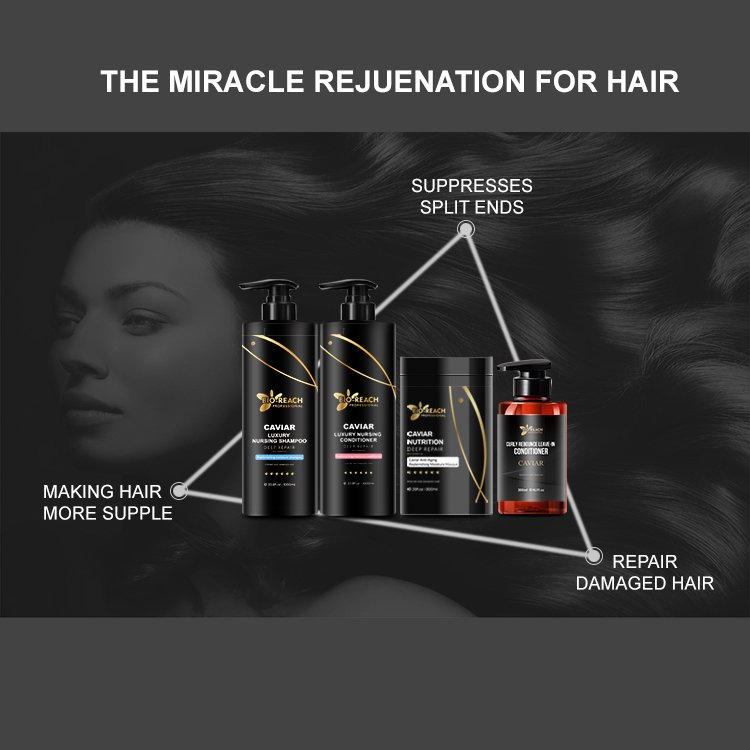 Wholesale Professional Salon Caviar Shampoo And Conditioner Luxury Hair Care Set