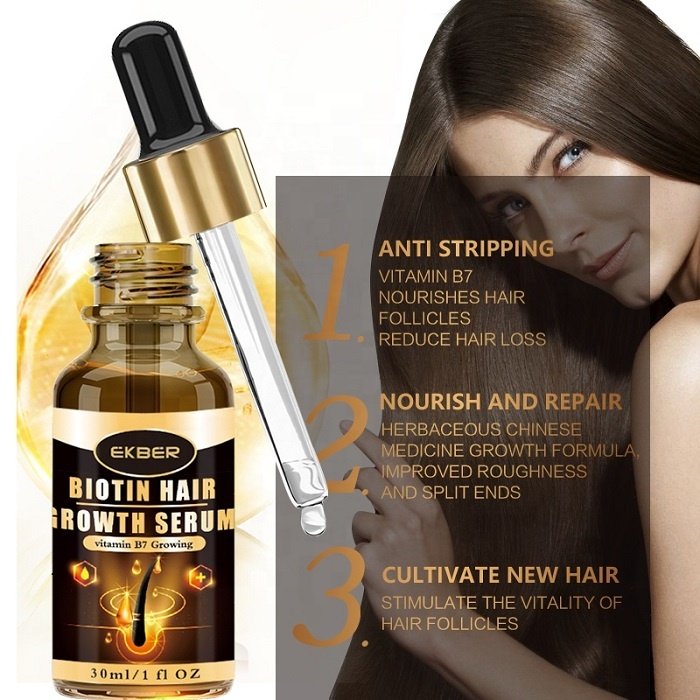 New Arrival Natural Organic Vegan Treatment for Bald Hair Serum Wholesale Herbal Anti Hair Loss Boosting Hair Growth Serum