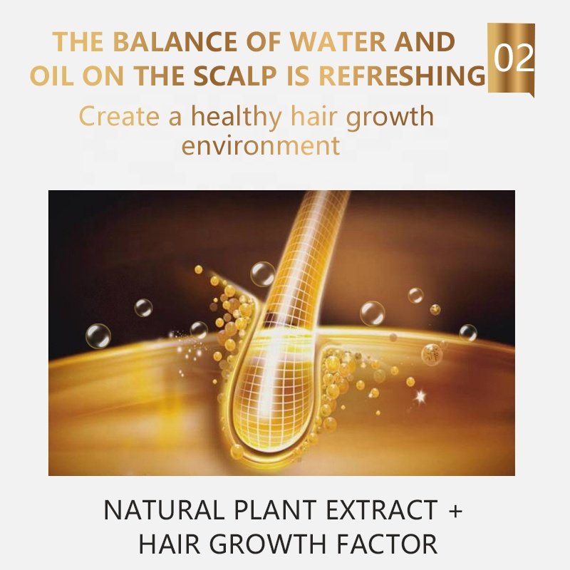 New Arrival Natural Organic Vegan Treatment for Bald Hair Serum Wholesale Herbal Anti Hair Loss Boosting Hair Growth Serum