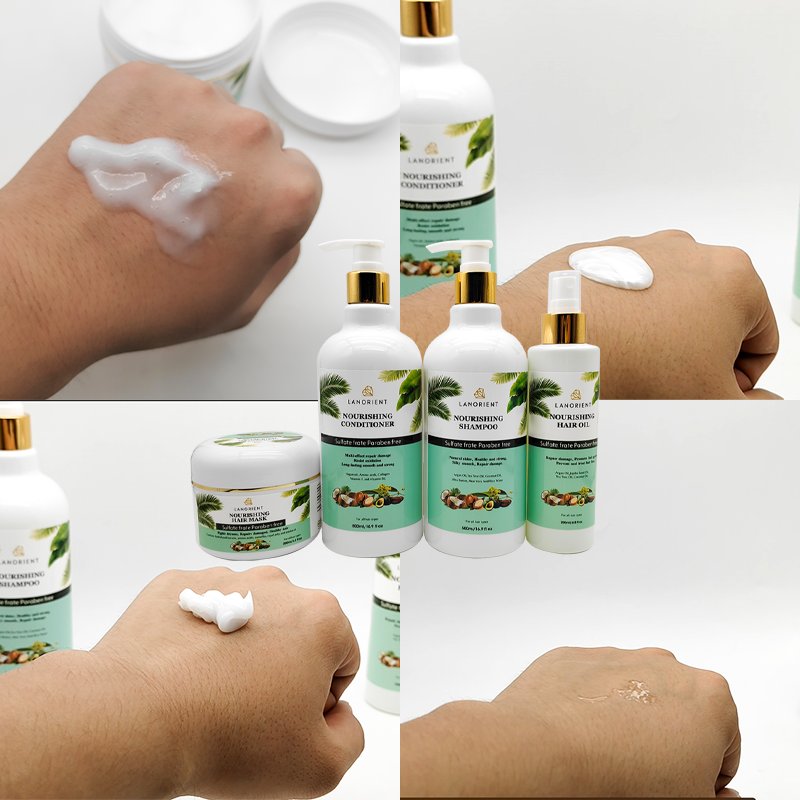 Private Label Argan Oil Smoothing Hair Repair Split End Conditioner Wholesale Organic Argan Shampoo Hair Care Set