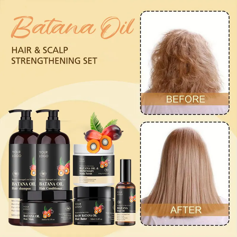 wholesale private label custom logo hair growth oil and shampoo for men