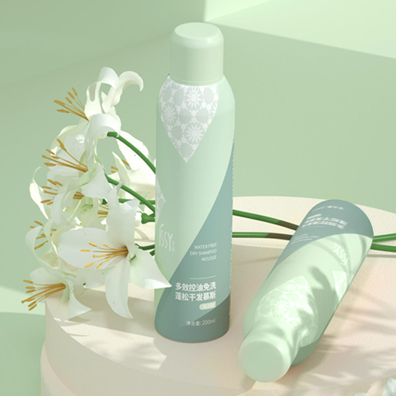 Waterless Fast Cleansing Dry Hair Volumizing Mousse Hair Dry Shampoo Spray Private Label for Oily Hair Women's Dry Shampoo Foam
