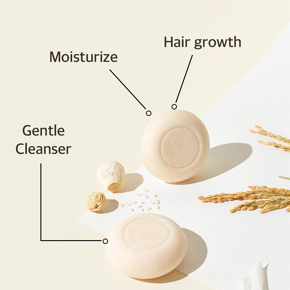 New Intelligence Hair Darkening Rice Water Shampoo Soap Bar