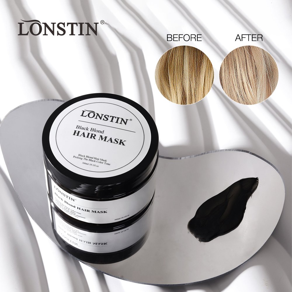 Lonstin oem organic salon professional shampoo remove brassy color toner no yellow silver hair purple shampoo for blonde