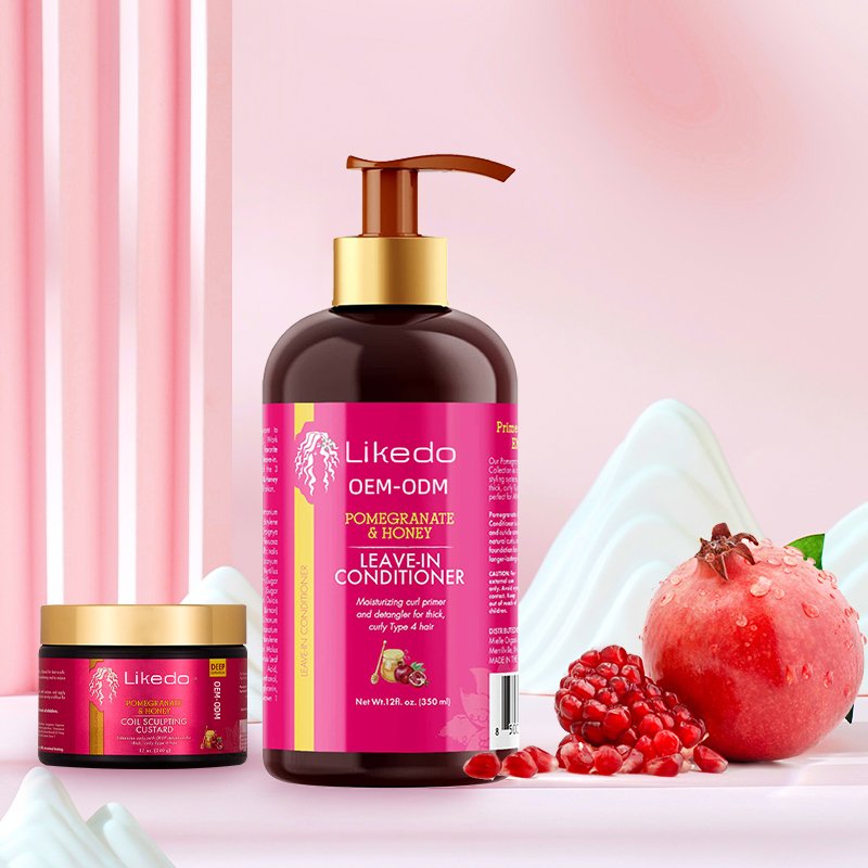 Custom pomegranate honey sulfate-free organic curly hair special shampoo moisturizing repair