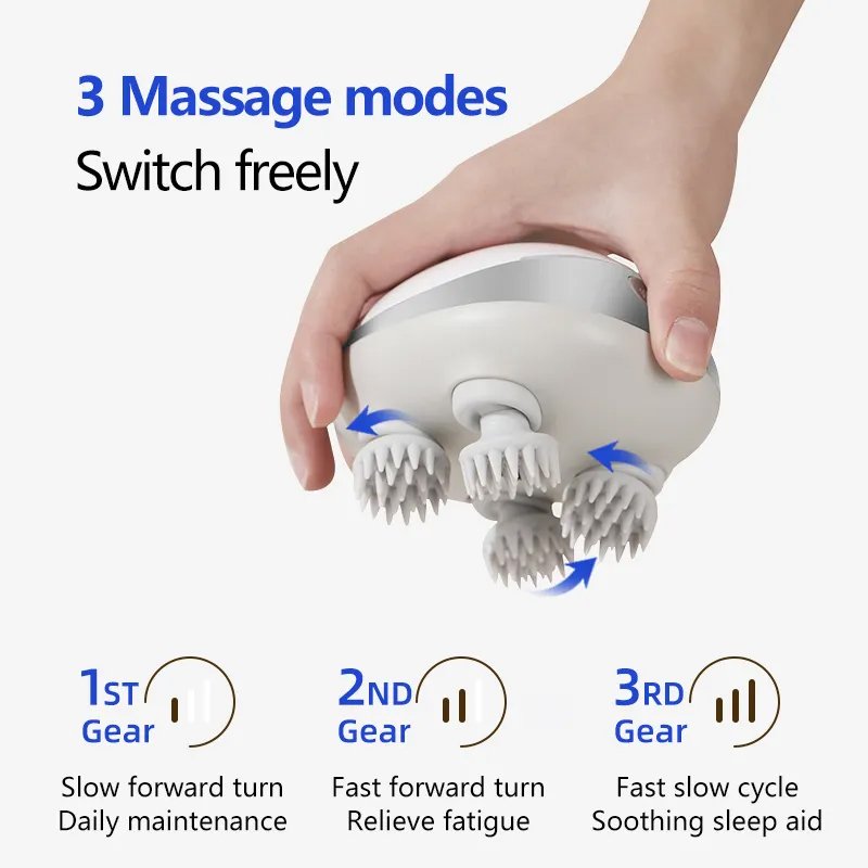 Electric Hair Growth Comb Red Light Therapy Scalp Head Massager Brush Anti Hair Loss Essence Oil Applicator Massage Comb