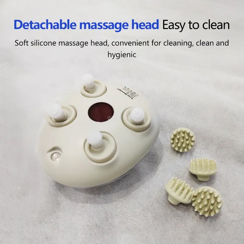 Electric Hair Growth Comb Red Light Therapy Scalp Head Massager Brush Anti Hair Loss Essence Oil Applicator Massage Comb