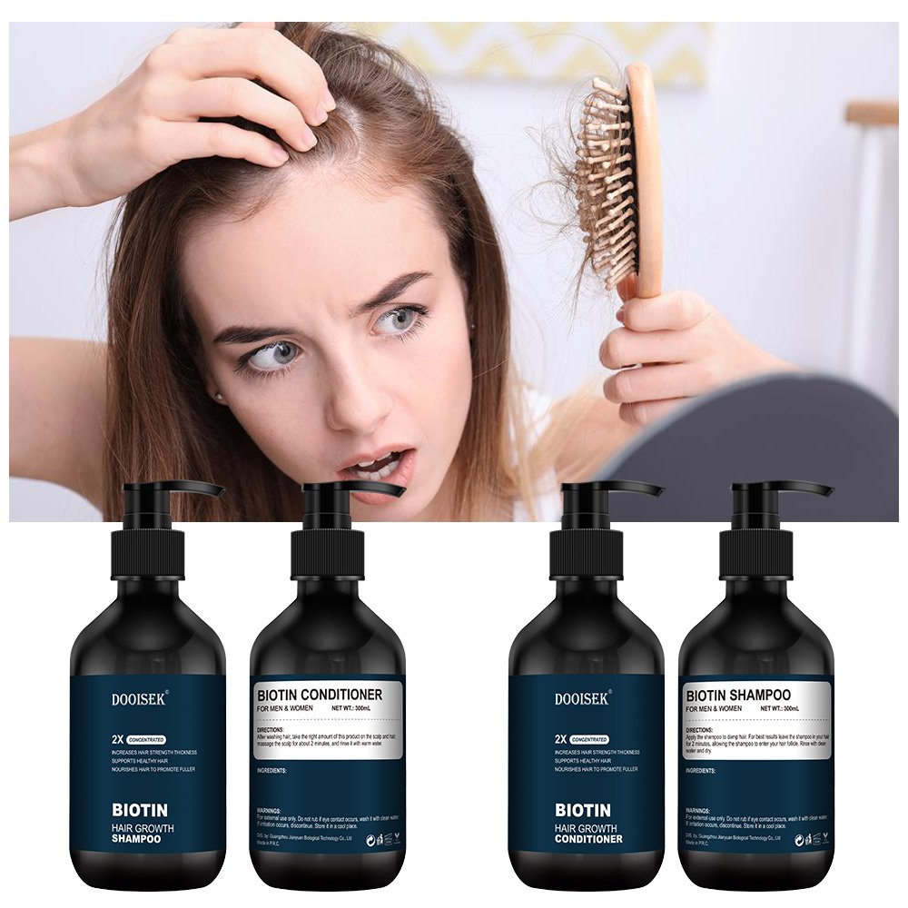 Professional Biotin Keratin shampoo Anti hair loss shampoo and conditioner