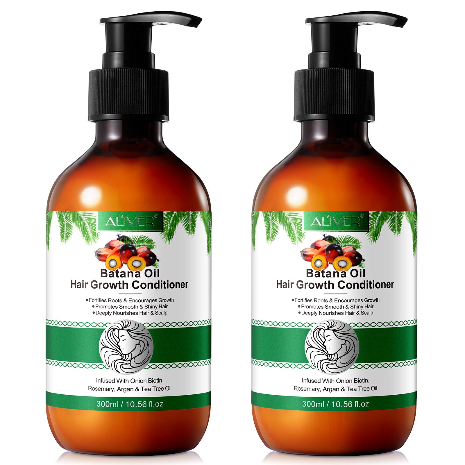 ALIVER 300ml deeply nourishes scalp batana oil hair conditioner onion biotin hair growth batana oil shampoo and conditioner
