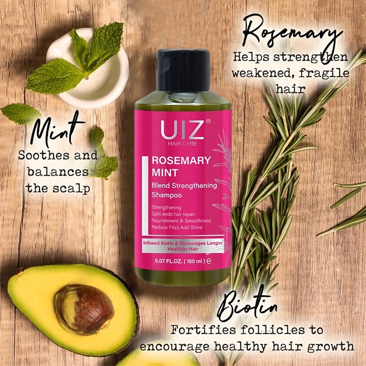 Wholesale Rosemary Mint Strengthening Rosemary Shampoo Conditioner And Oil Hair Care Anti Dandruff Damaged Repair Hair Mask Set