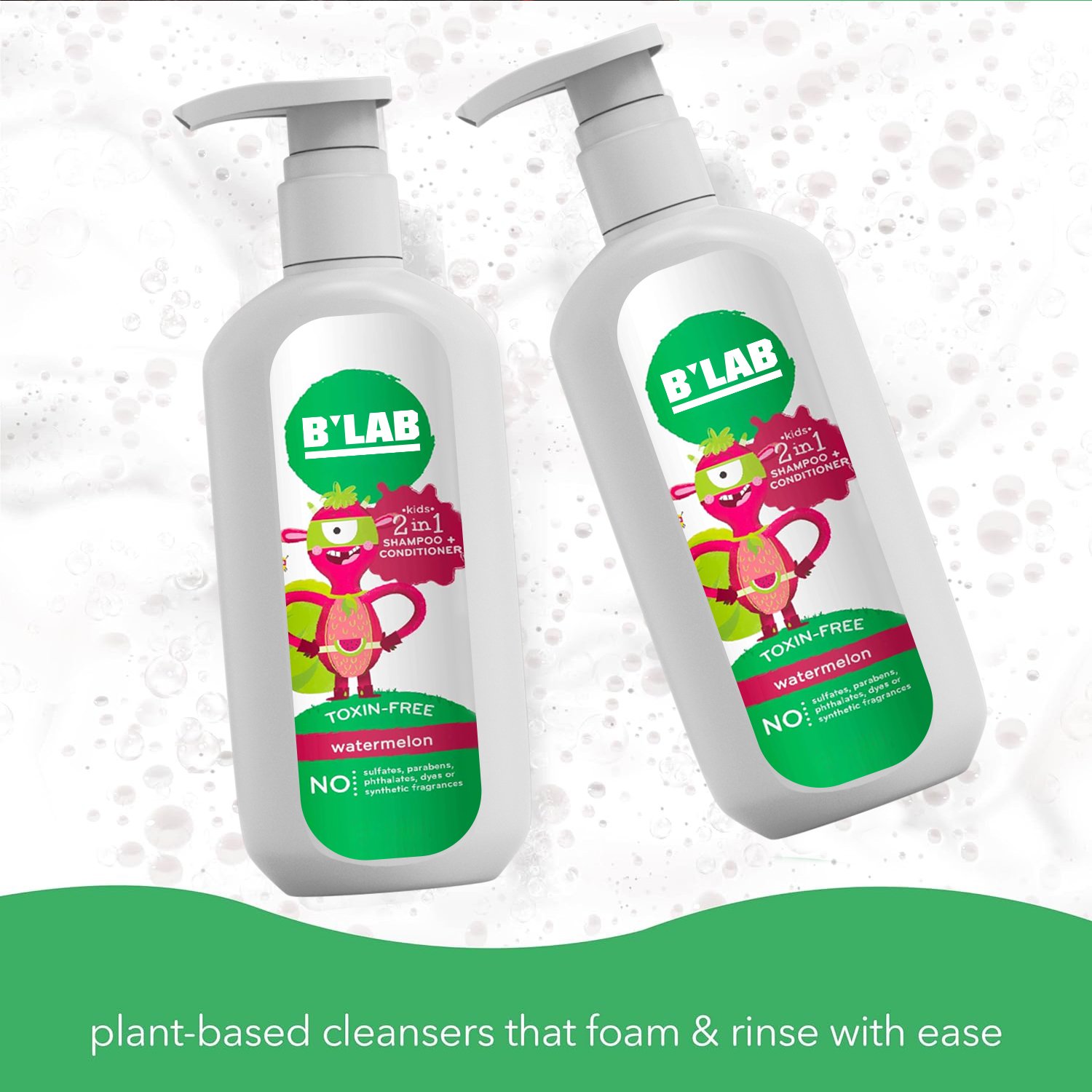 Private Label Kids Hair Care Kit Fruit Perfumed Kids Shampoo And 2 In 1 Leave In Conditioner Kids Shampoo and Conditioner Set