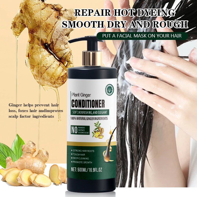 OEM ODM ginger Shampoo 500ml Set Professional Salon Quality organic Shampoo and Conditioner Set Sulfate Free