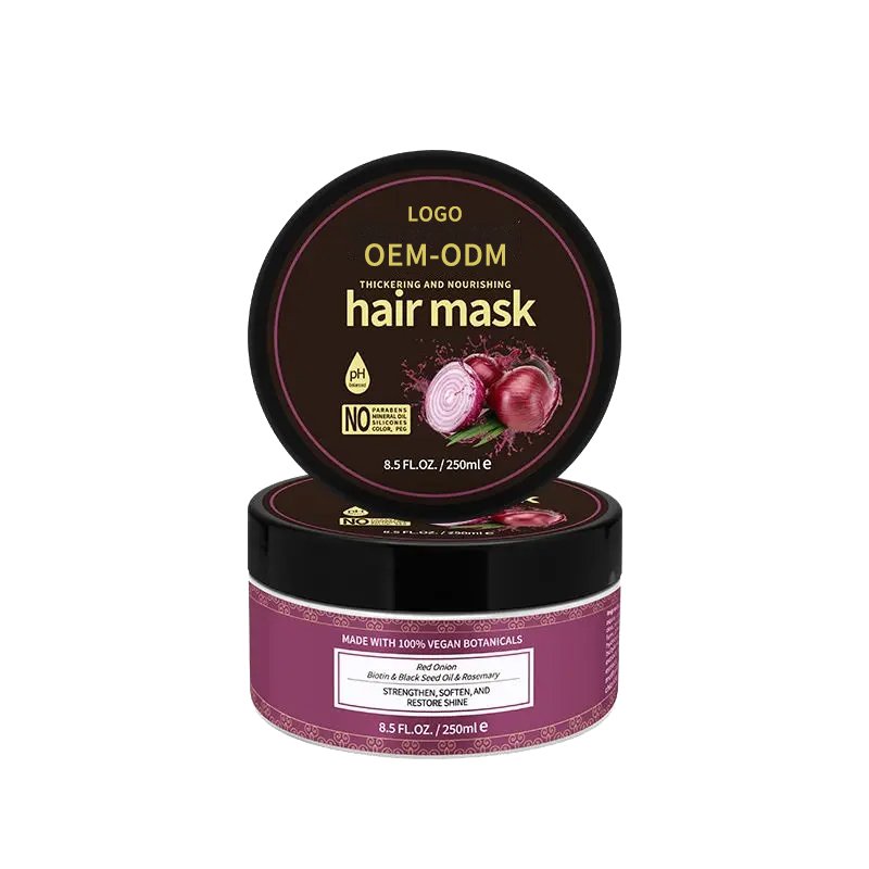 Private Label 100% Natural Herbal Strengthens Anti Hair Fall Loss Onion Shampoo And Conditioner Set