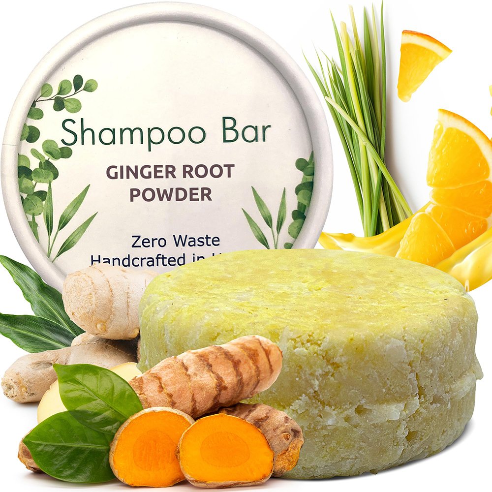 Custom Anti-Dandruff and Anti-Itching Organic Ginger Hair Regrowth Root Solid Shampoo Bar for Growth Hair