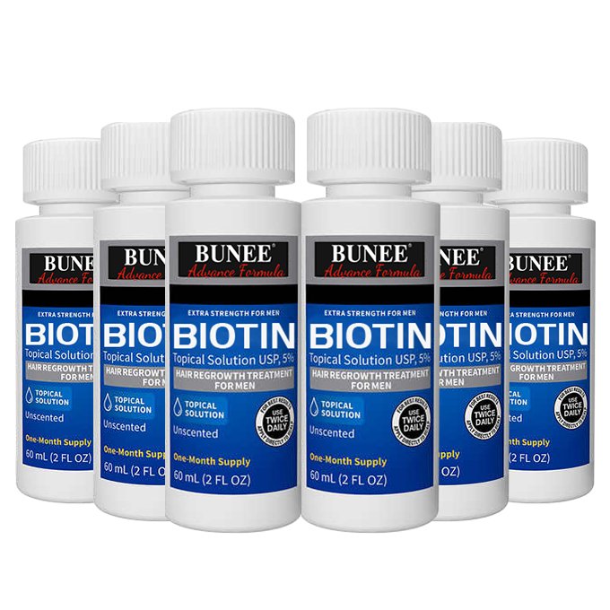 NEW package BUNEE hair Booster Regrowth treatment BIOTIN Scalp hair growth lotion tonic serum oil