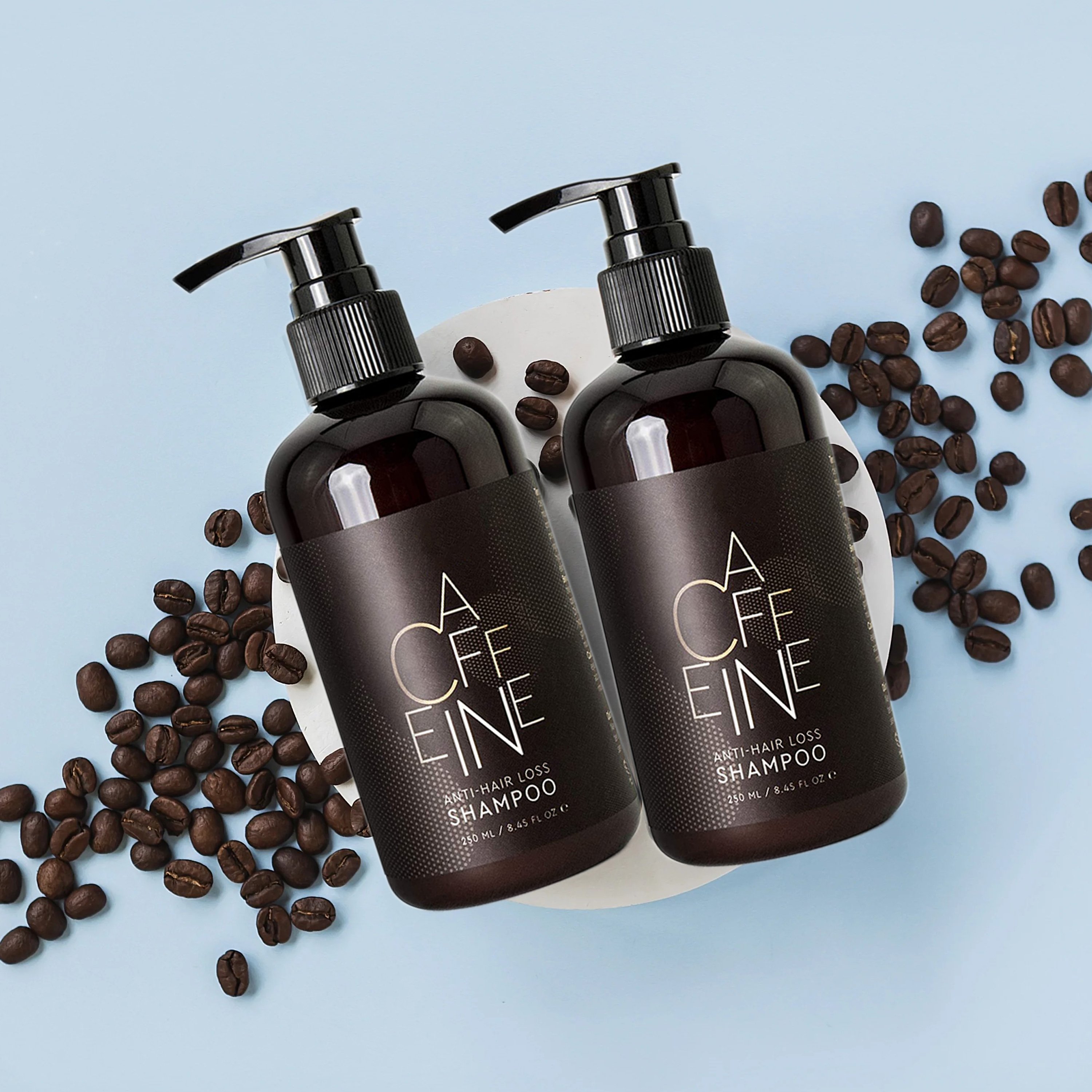 Private Label Natural Organic Scalp Care Men Hair Growth Anti Loss Shampoo Argan Oil Biotin Caffeine Hair Shampoo