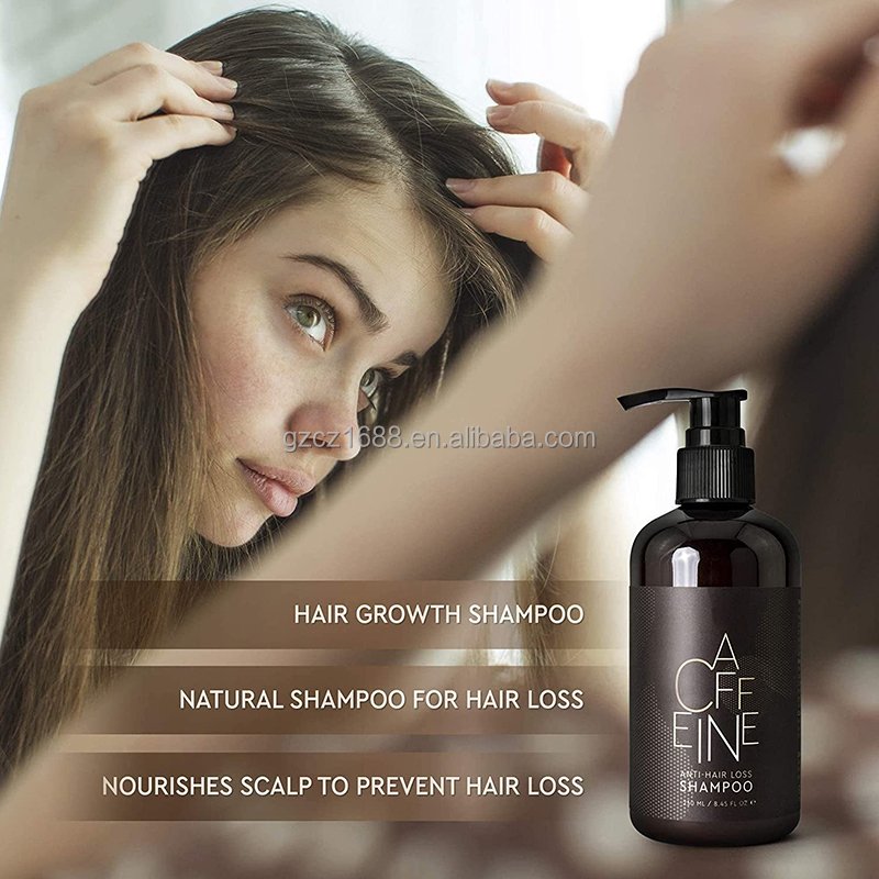 Private Label Natural Organic Scalp Care Men Hair Growth Anti Loss Shampoo Argan Oil Biotin Caffeine Hair Shampoo