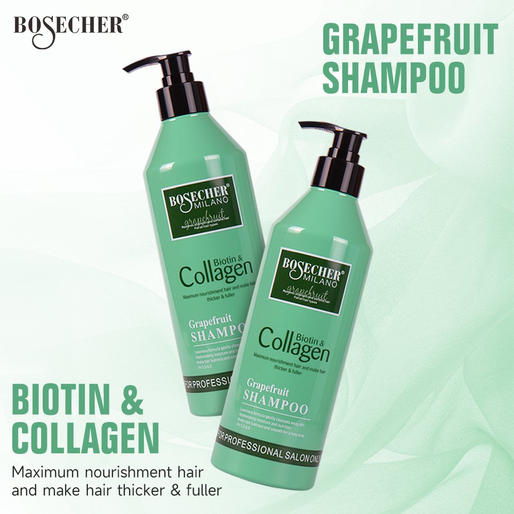 Boscher Private Label Daily Hair Care Shampoo Smoothing Deep Cleaning Hair Nourish Keratin Shampoo