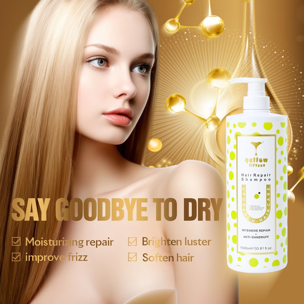 Factory Salon Professional 250ml 500ml 1L Vitamin E and Collagen Nourishing Dye Hair Repair Shampoo in Bulk
