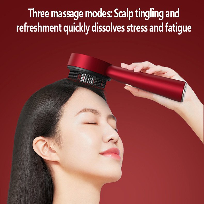 2 In 1 Electric Hair Scalp Massager For Hair Growth With Hair Oil Applicator Comb