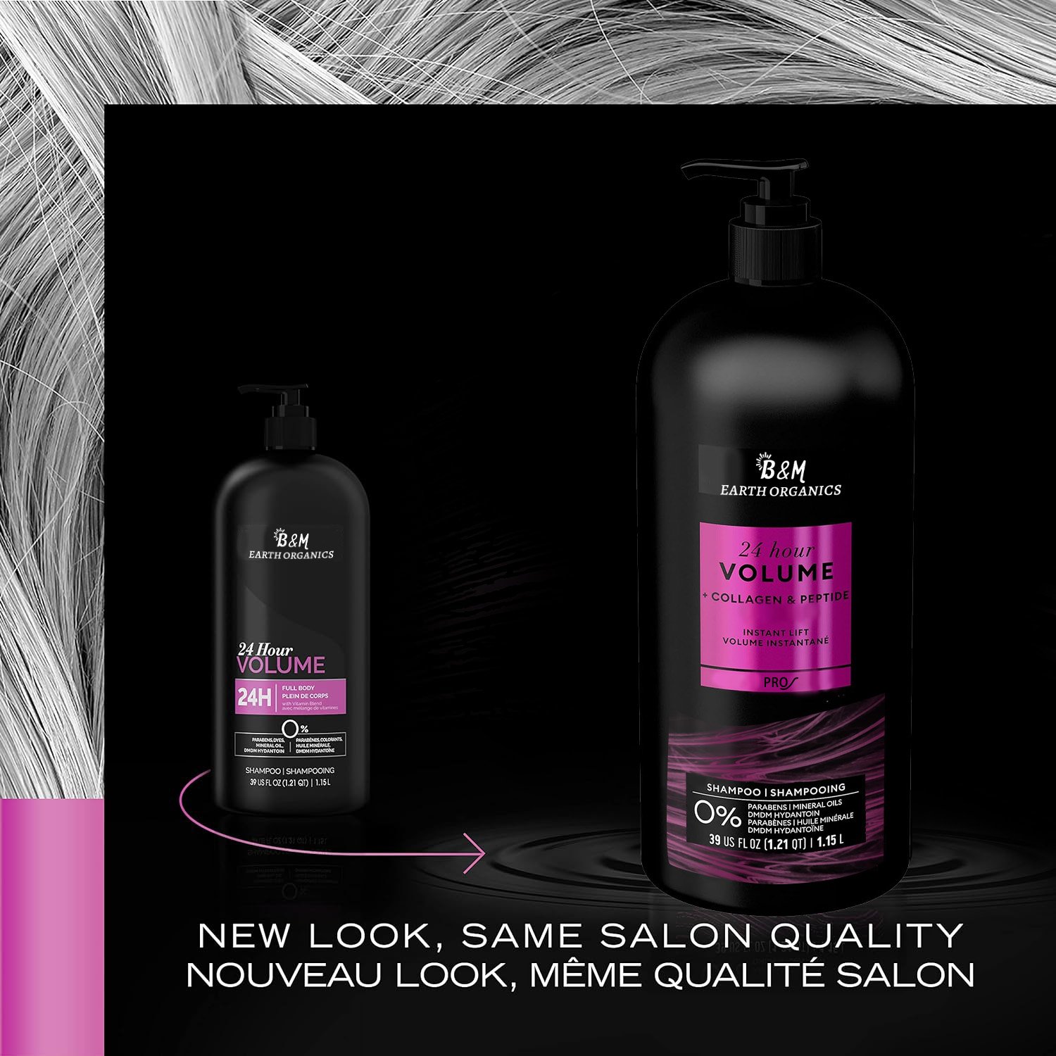 Volume Shampoo for fine hair with Collagen & Peptide