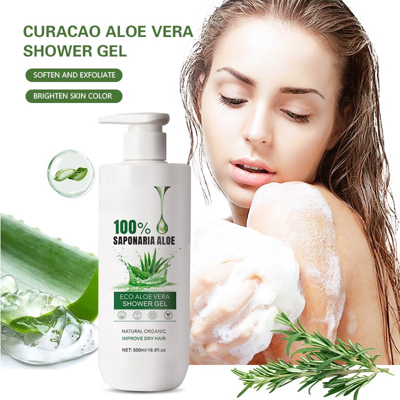 500ml Barbados Aloe Shampoo and Conditioner Set Sulfate Free Salon Quality Organic Formula Nourishing Strengthening