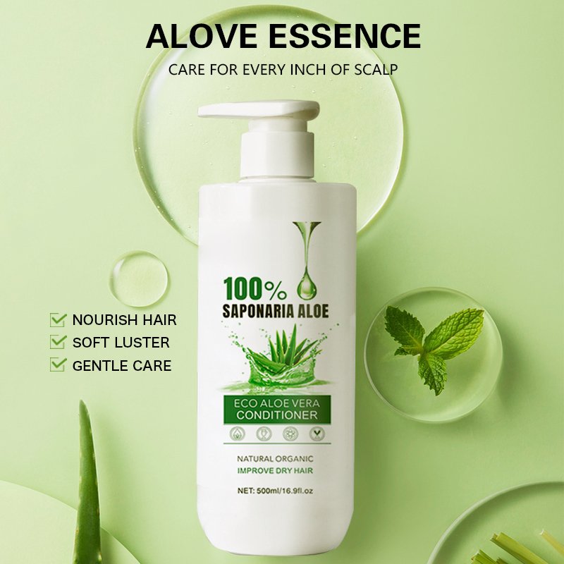 500ml Barbados Aloe Shampoo and Conditioner Set Sulfate Free Salon Quality Organic Formula Nourishing Strengthening