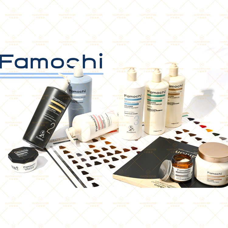 Huati Sifuli Famochi 800ml organic collagen keratin complex hair shampoo and conditioner hair care sets for salon studio