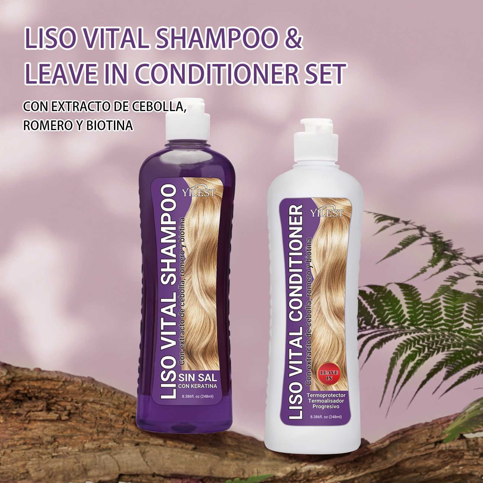 Onion Biotin Shampoo Conditioner Natural Hair Care Set for All Hair Types Reduces Oiliness Promoting Hair Growth