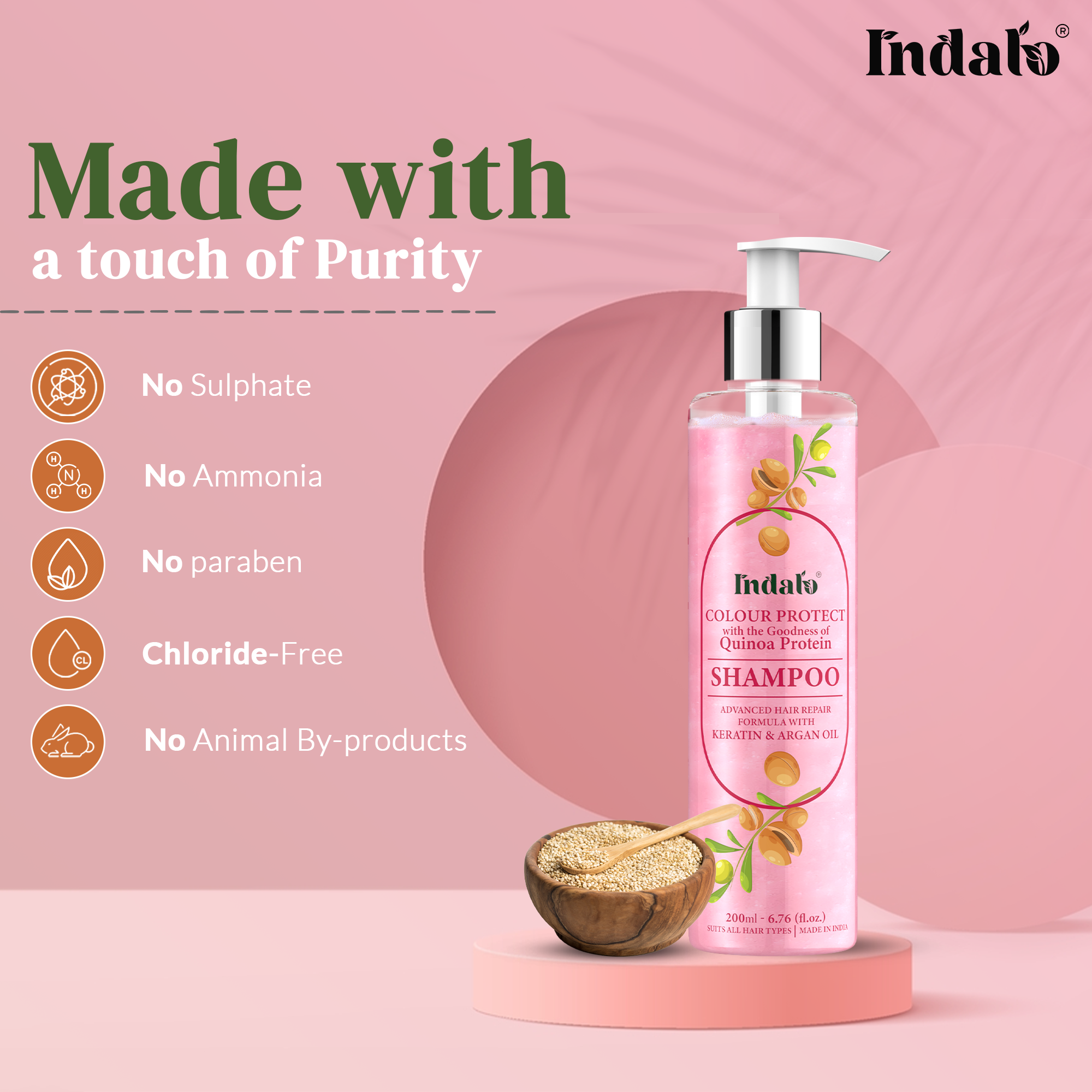 Color Shield Shampoo with Argan Oil & Keratin hair nourishing protection color treated hairs Bulk Manufacturer Lustrous Locks