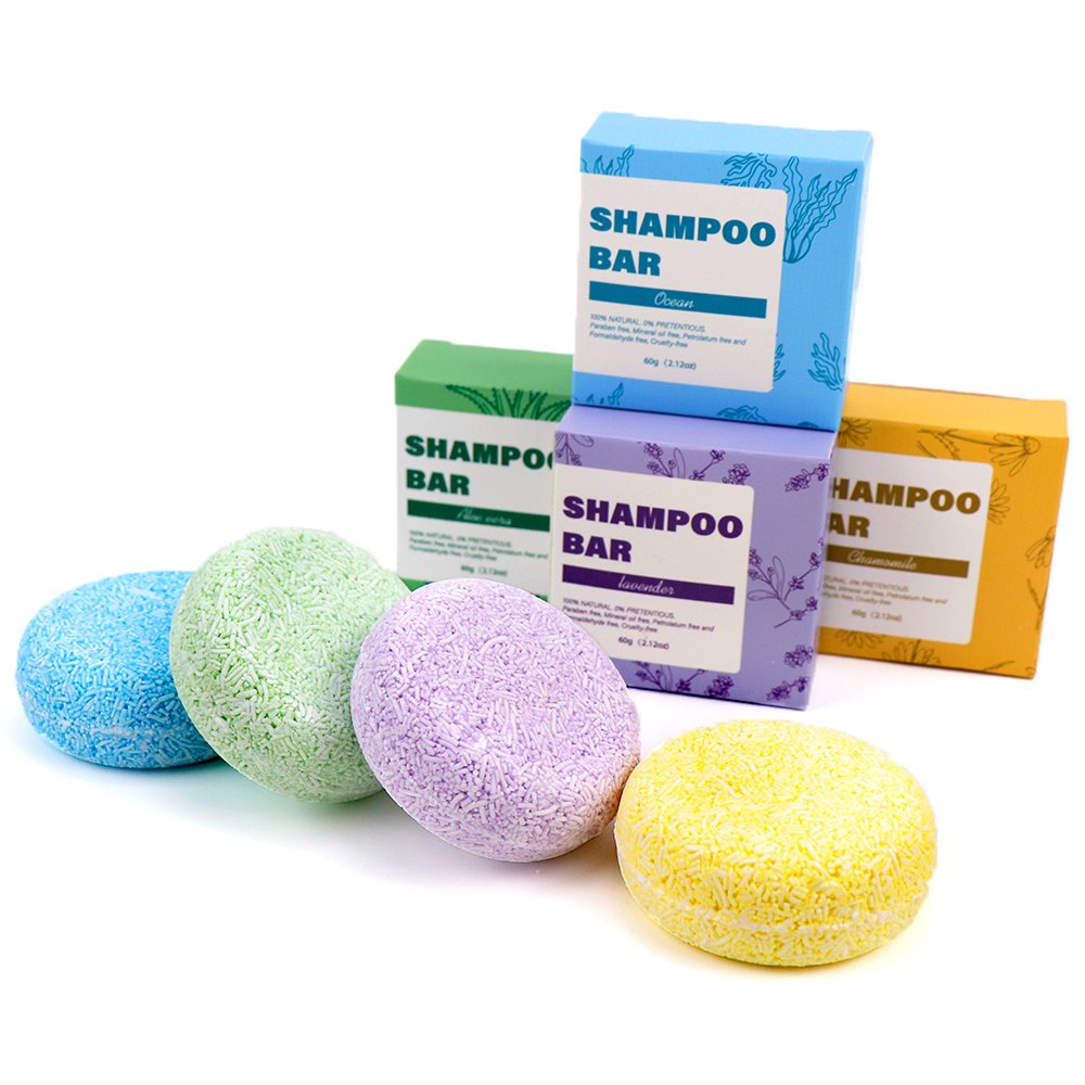 private label organic anti-hair loss rice shampoo soap bar