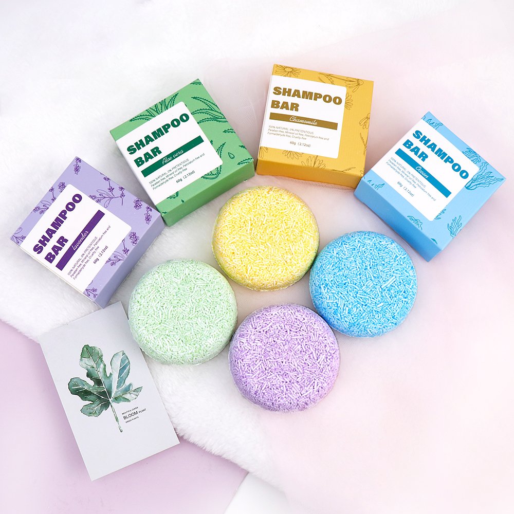 private label organic anti-hair loss rice shampoo soap bar