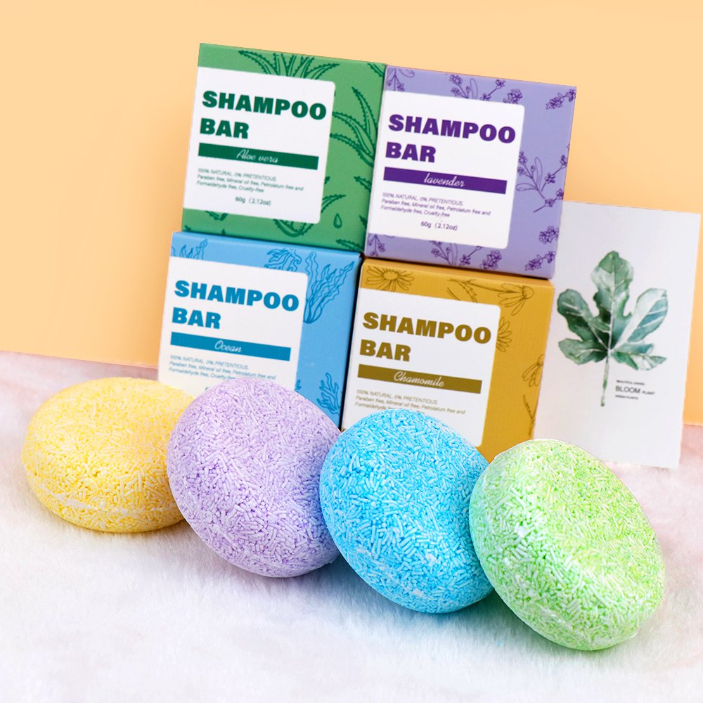 private label organic anti-hair loss rice shampoo soap bar