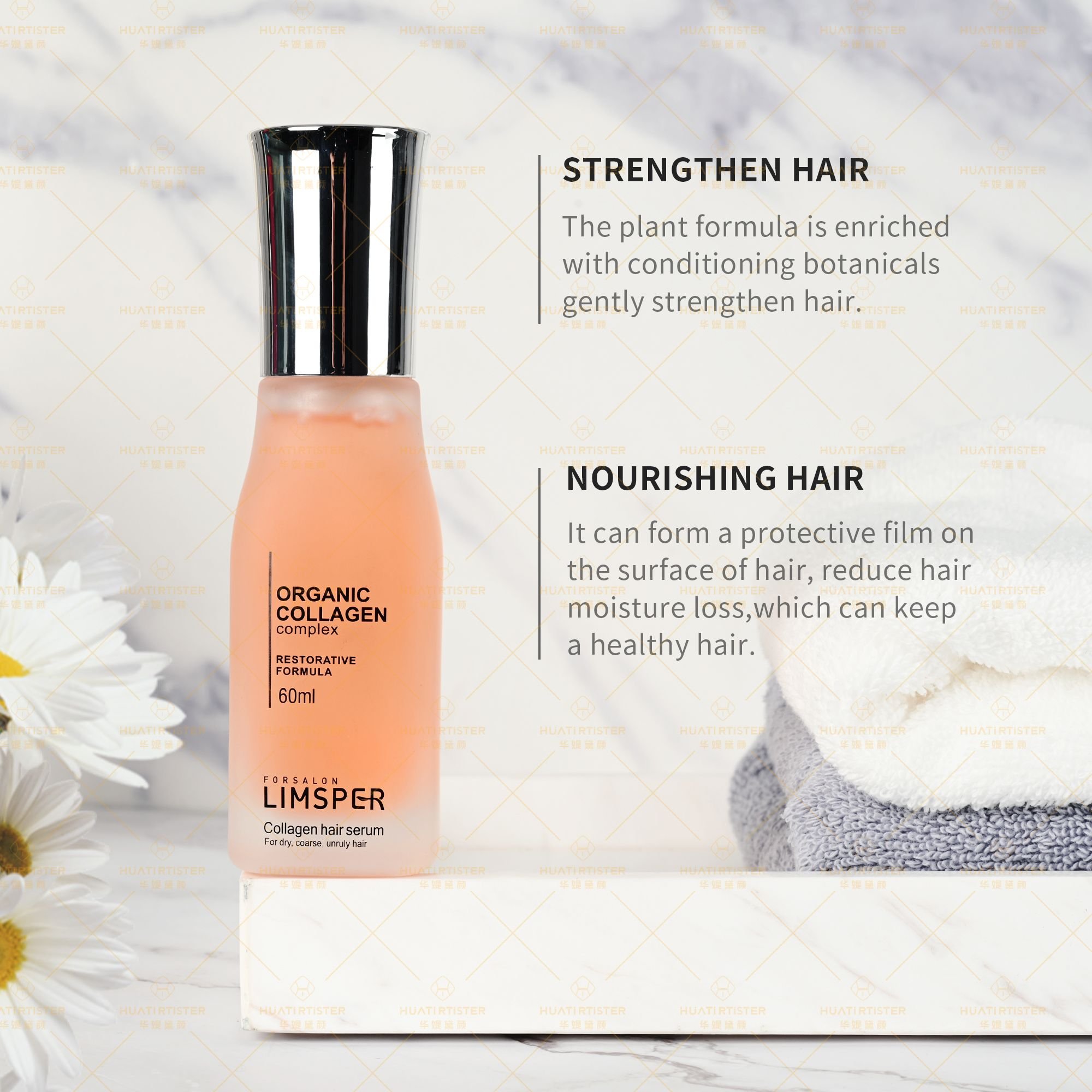 Huati Sifuli LIMSPER 500ml Private Label Hair scalp Natural Dandruff Organic Professional Shampoo and Conditioner