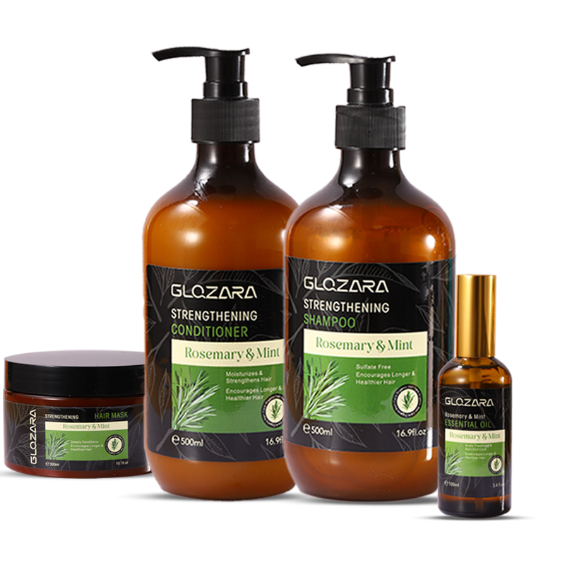 Afro OEM Custom Logo Champoo Wholesale Private Label Hair Care Product Sulfate Free Organic Rosemary Shampoo for hair growth