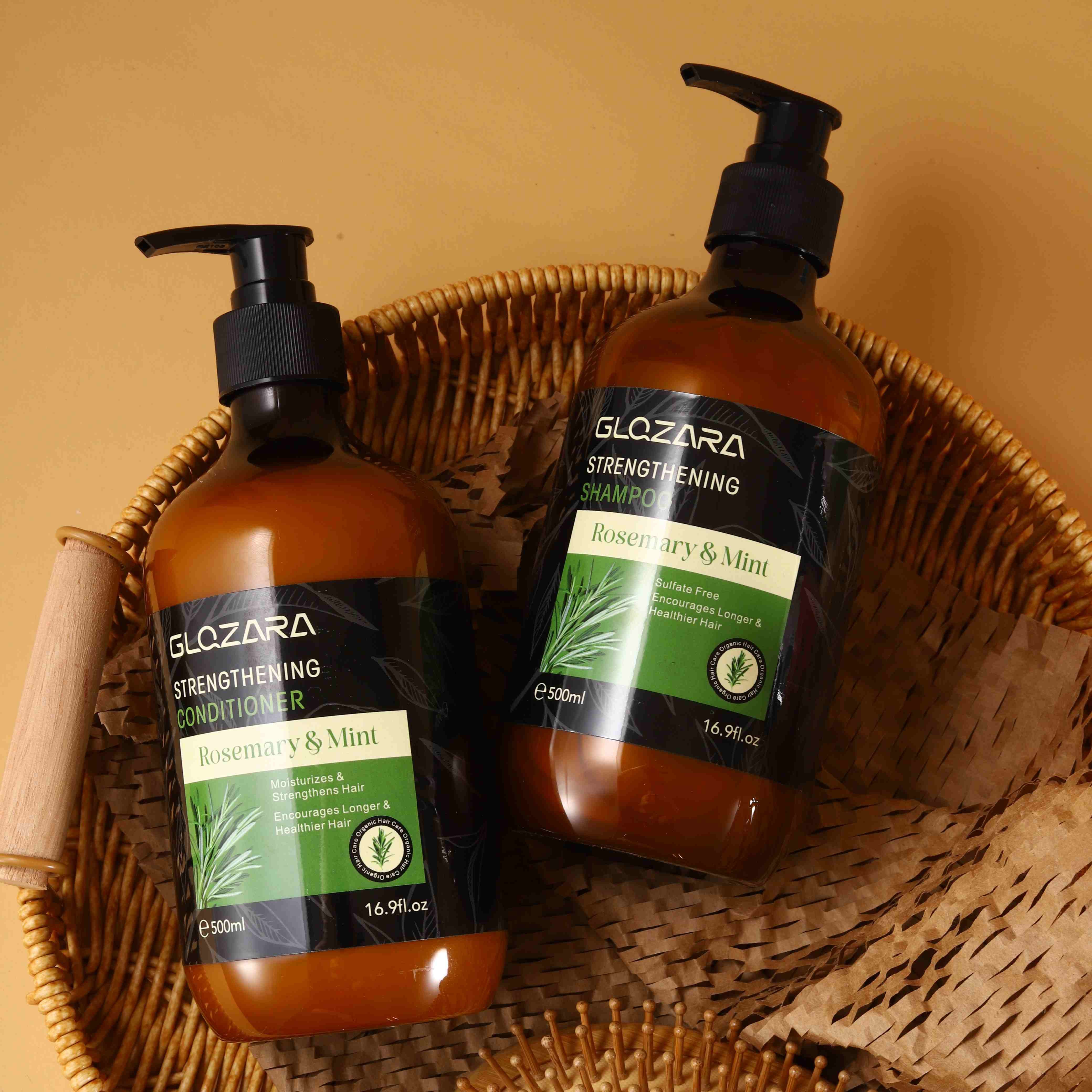 Afro OEM Custom Logo Champoo Wholesale Private Label Hair Care Product Sulfate Free Organic Rosemary Shampoo for hair growth