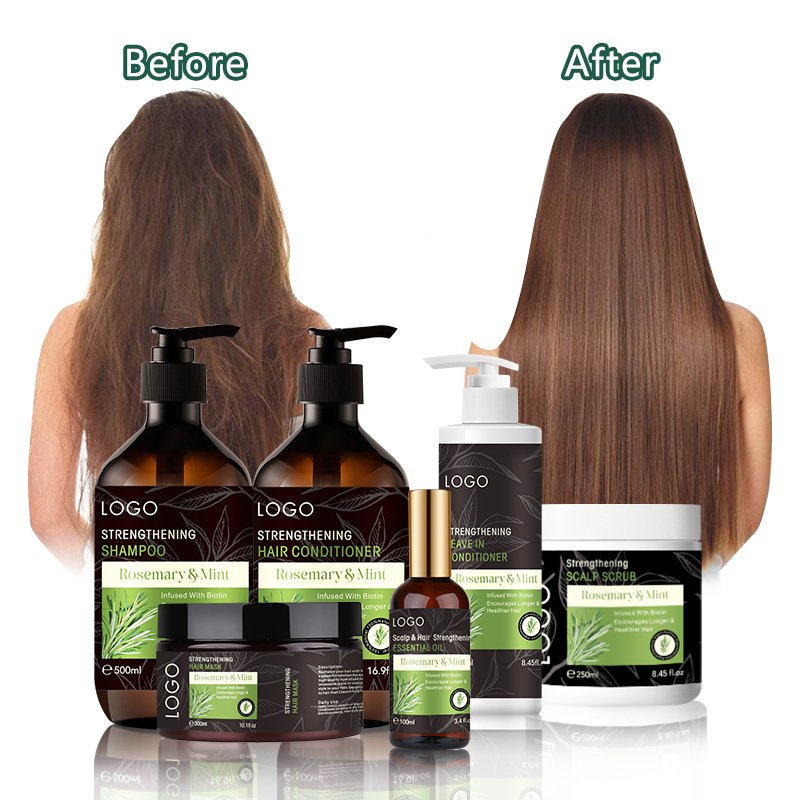 Afro OEM Custom Logo Champoo Wholesale Private Label Hair Care Product Sulfate Free Organic Rosemary Shampoo for hair growth