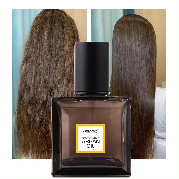 ROMACY OEM ODM Customized Label Suitable For Nourishing Repairing Hair Damaged Organic Moroccan Argan Extract Hair Essential Oil