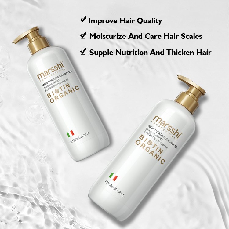 Private Label Organic Biotin Hair Growth Shampoo And Conditioner Set Natural Herbal Thickening Anti Hair Loss Shampoo