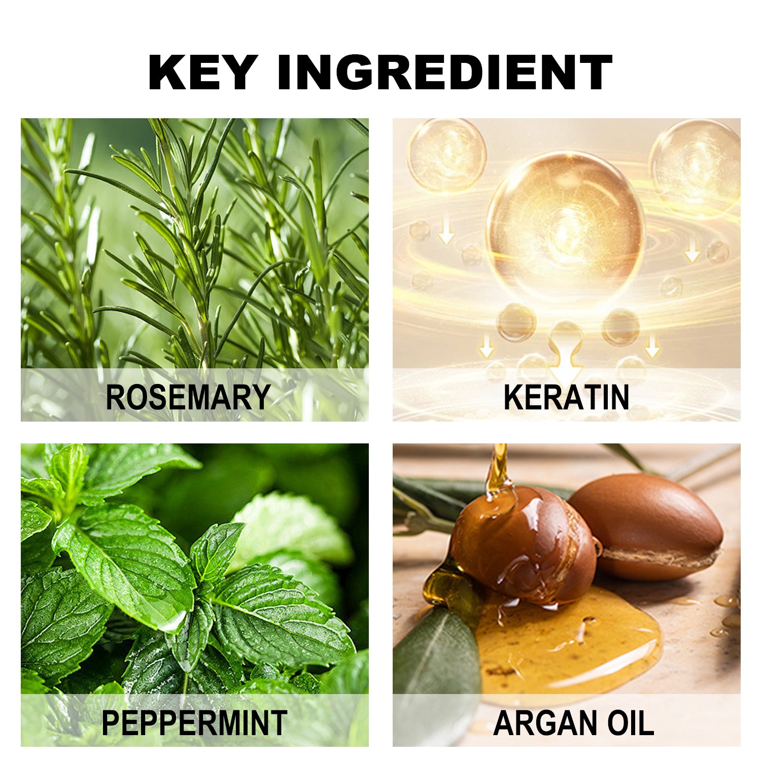 Wholesale Vegan Herbal Hair Care Set Rosemary Mint Oil Shampoo Conditioner Nourishing Refreshing Moisturizing Smoothing Hair
