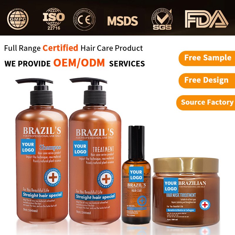 Morocco Natural organic argan oil shampoo conditioner hair mask and hair oil serum set