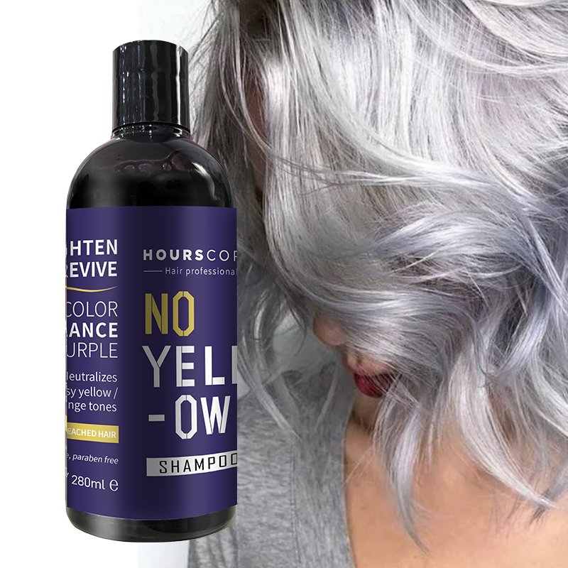 Salon Professional Shampoo Toner No Yellow Silver Dye Purple Shampoo For Blonde Hair