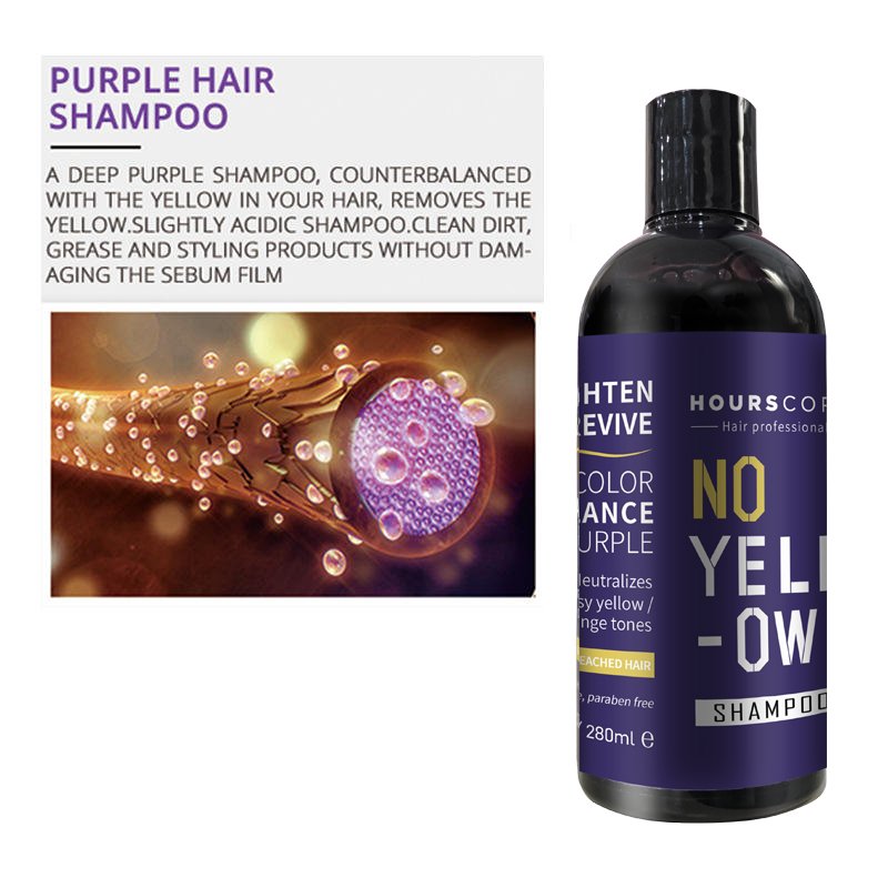 Salon Professional Shampoo Toner No Yellow Silver Dye Purple Shampoo For Blonde Hair
