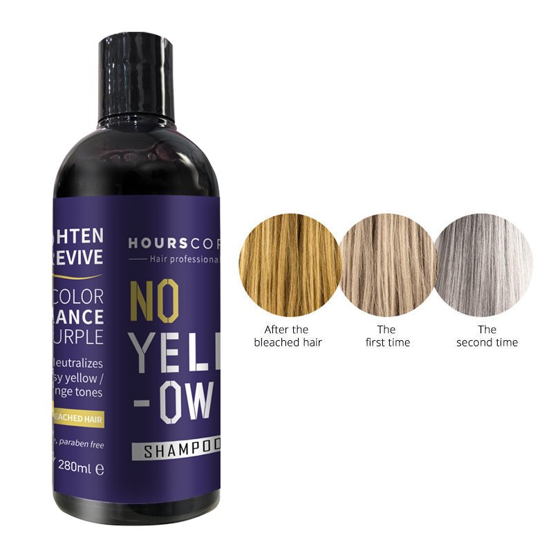 Salon Professional Shampoo Toner No Yellow Silver Dye Purple Shampoo For Blonde Hair