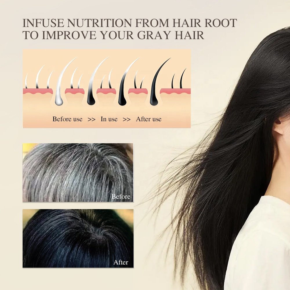 Factory Wholesale Hair Growth Natural Vegan Shampoo Bar Hair Darkening Black Polygonum Soap