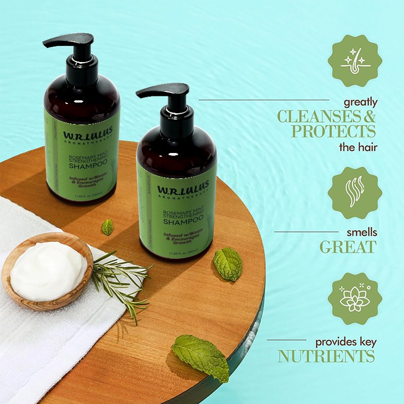 Natural Rosemary Mint Keratin Tea Tree Hair Growth Shampoo And Conditioner Private Label Hair Care Set For All Hair Types