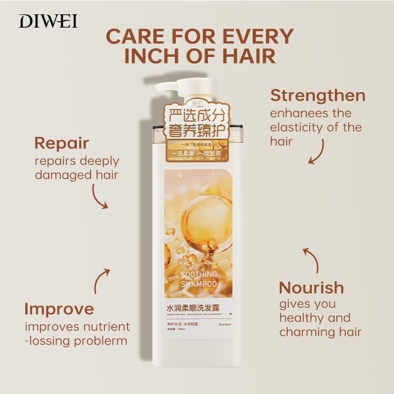DIWEI New arrival Organic formula Vegan Olive oil Nourishing anti hair loss hair growth shampoo and conditioner