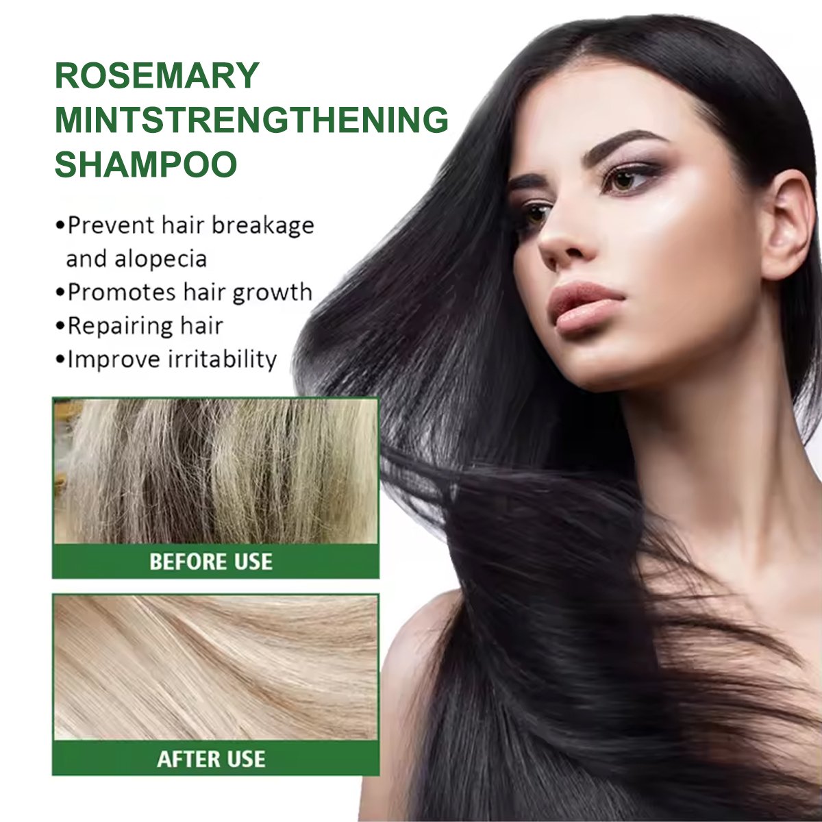 Organics Rosemary Mint Strengthening Hair Masque Infused w/Biotin Encourages Growth Hair Mask Hair Conditioner Shampoo