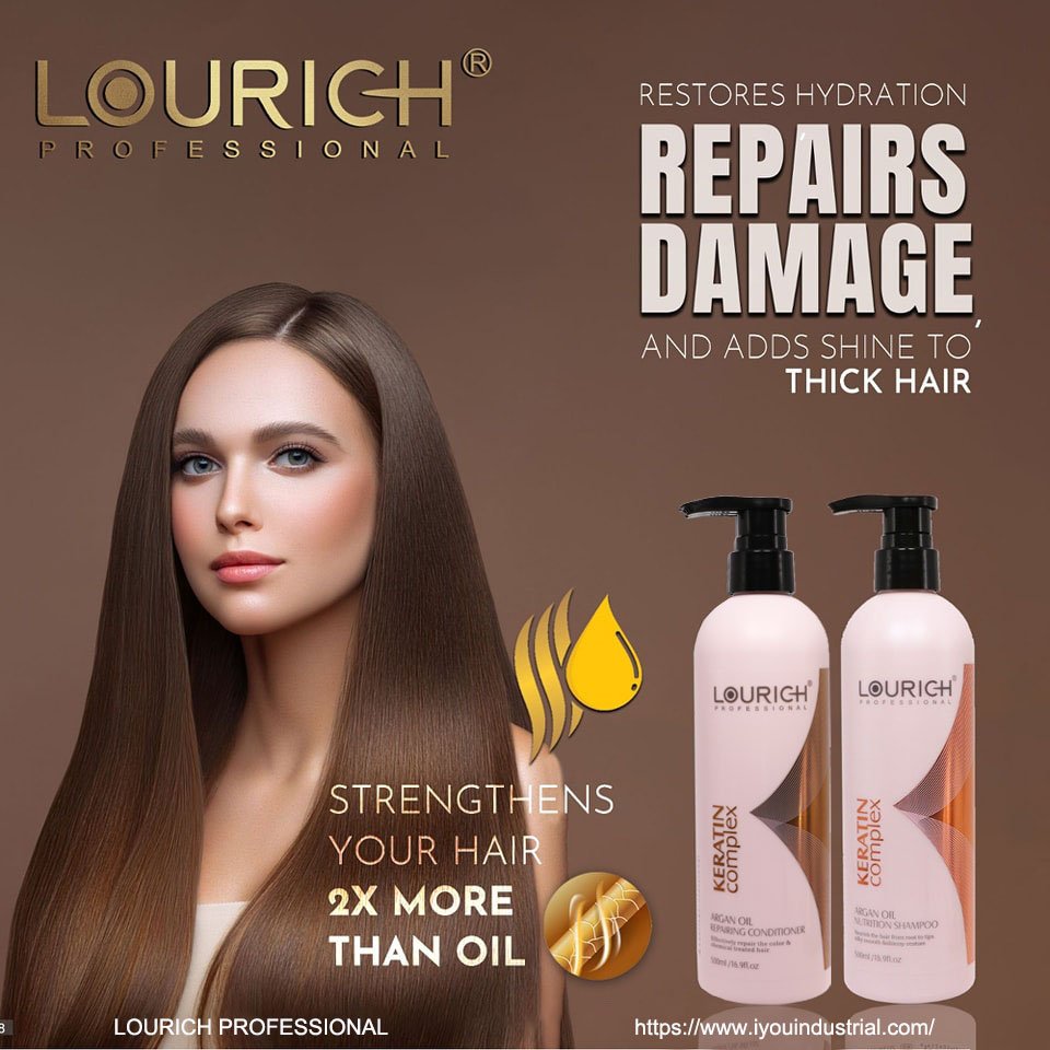 Wholesale Moroccan Argan Oil Moisturizing Shampoo and Conditioner LOURICH Hair Care Set for All Hair Type