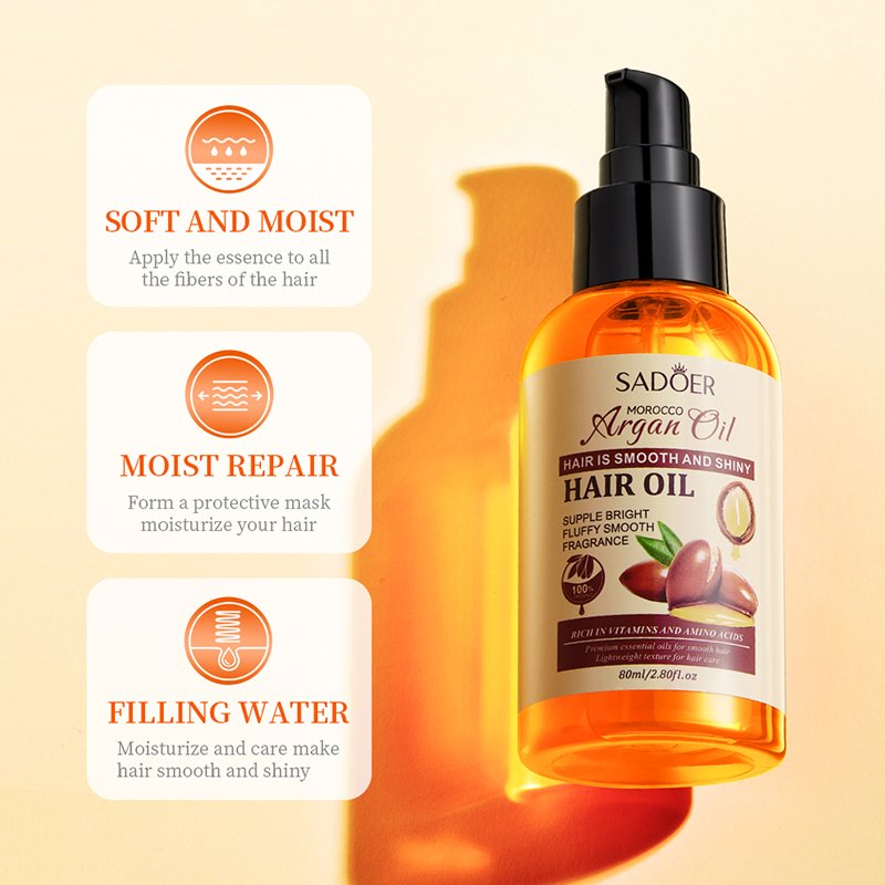 Private Label OEM SADOER hair mask Oil Control Cleansing Scalp Refreshing Argan Oil hair Shampoo